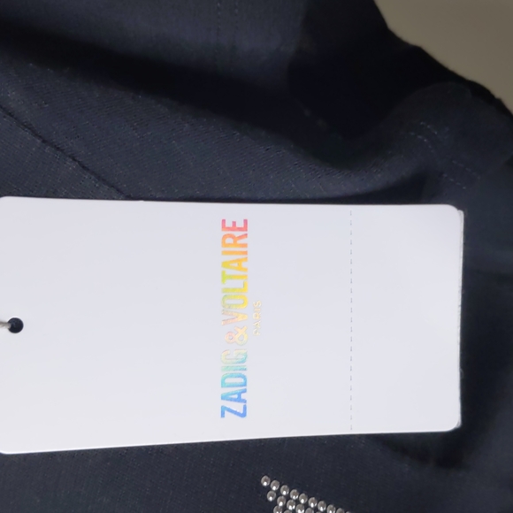 NWT Zadig & Voltaire *Name your price* ‘Rock’ Designer Shirt Medium Black - Picture 5 of 10